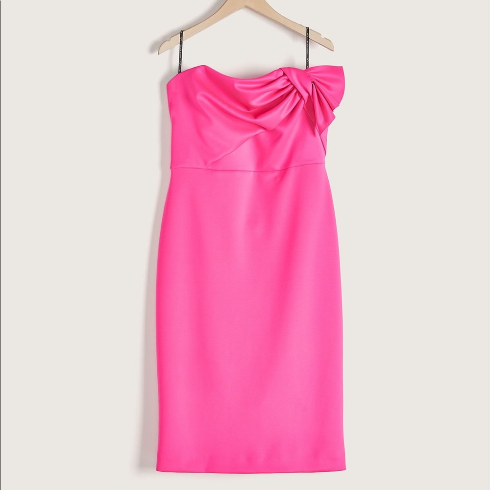 Black Halo pink strapless dress size 20 - Picture 6 of 6